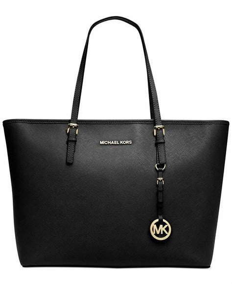 Michael Kors Jet Set Travel Saffiano Leather Tote 38f7gtvt3l Dark 